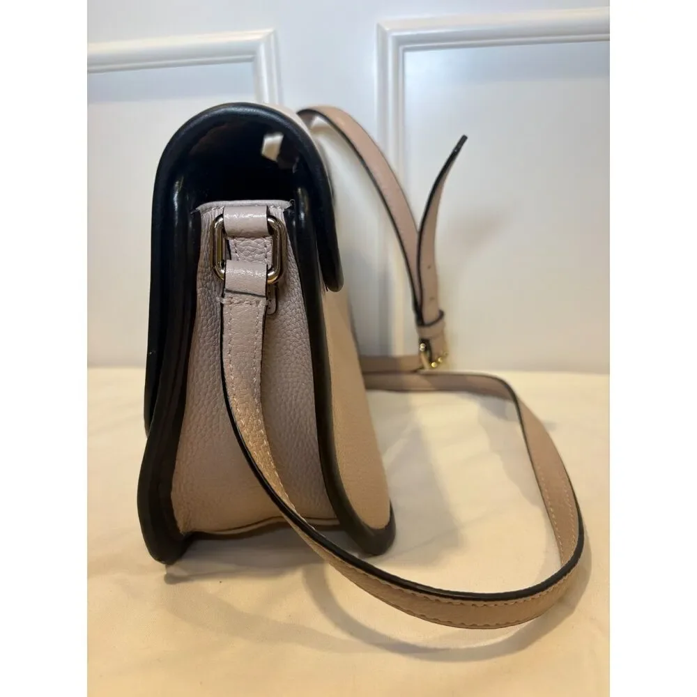 Kate Spade Ivy Ward Place Crossbody WKRU5388 Rose Cloud Leather Black Trim